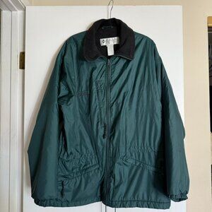 Colombia Mens Vintage 90's Jacket Dark Green Parka Anorak L - Gorpcore Fisherman
